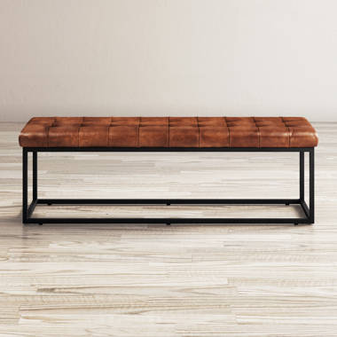 Benning genuine on sale leather bench